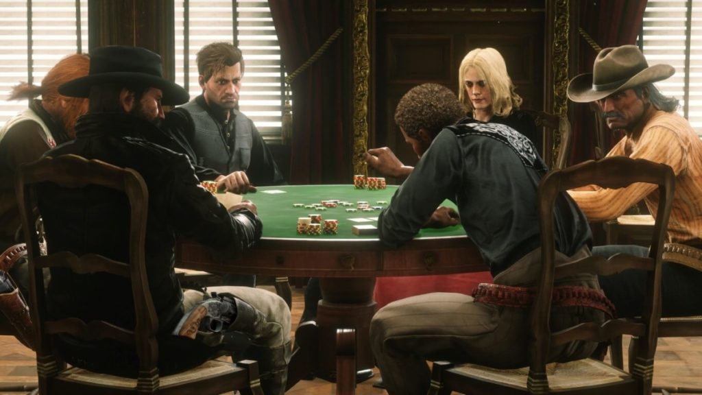 RDR 2 Online Poker Table